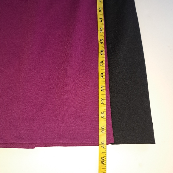 Narciso Rodriguez Design Nation Dress Mulberry Black Long Sleeve Sheath Medium - Picture 16 of 16